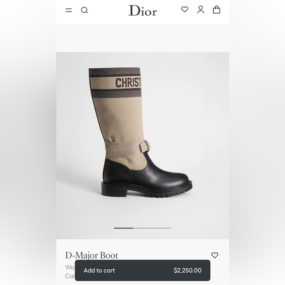 Dior Women's Black and Cream Winter Boots - Picture 15 of 15